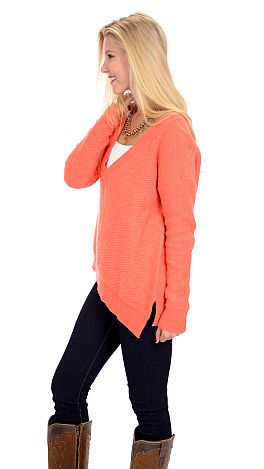 St Cloud Sweater, Coral