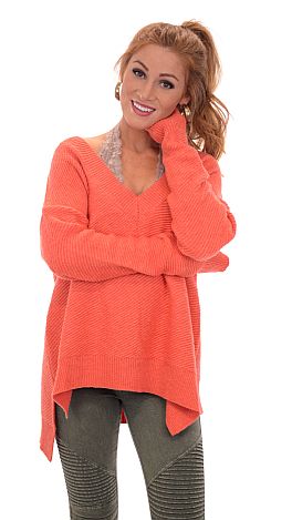 St Cloud Sweater, Coral
