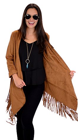 Swing and Suede Fringe, Camel