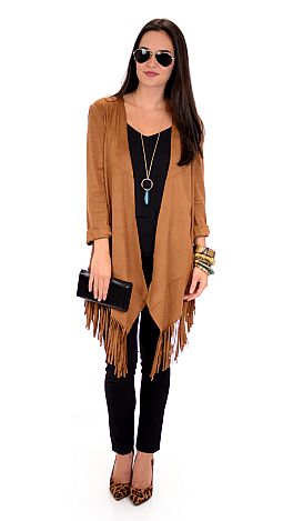 Swing and Suede Fringe, Camel