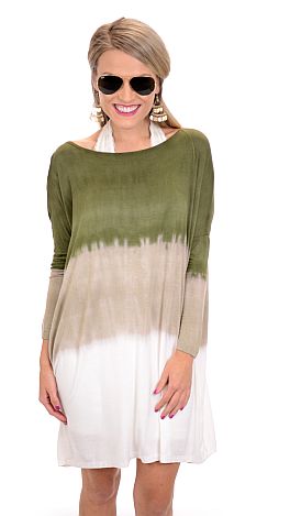 Ole Ombre Tunic, Olive