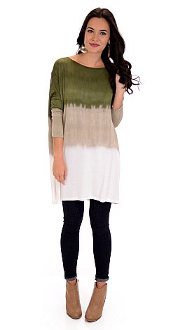 Ole Ombre Tunic, Olive