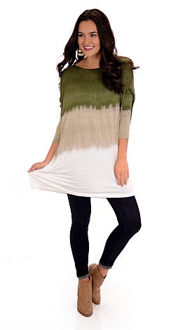 Ole Ombre Tunic, Olive