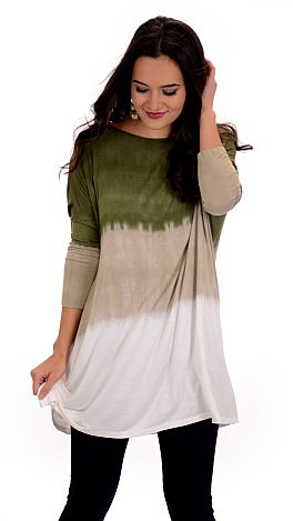 Ole Ombre Tunic, Olive