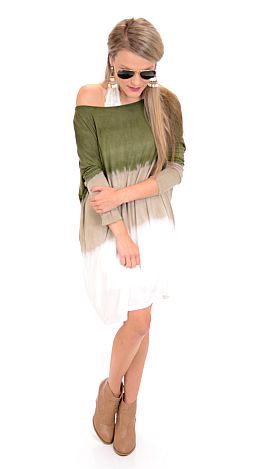 Ole Ombre Tunic, Olive