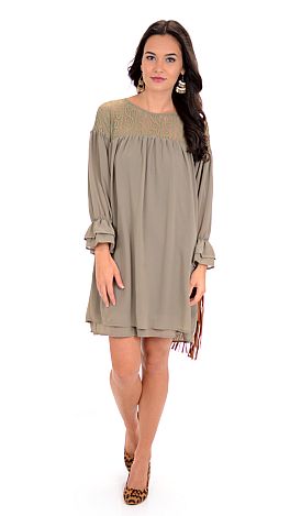 Coal Valley Dress, Olive