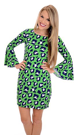 Green Cheetah Dress