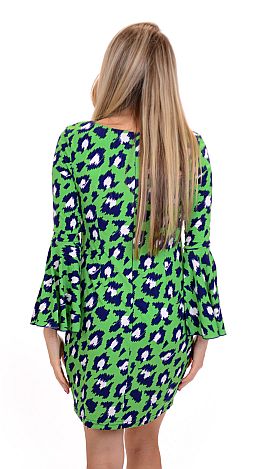 Green Cheetah Dress