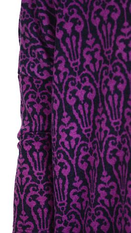 Plush Scroll Tunic, Purple