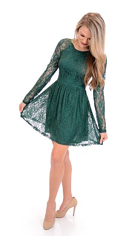 Green Gables Lace Dress