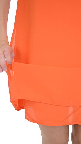 Pleats and Thank You Dress, Orange