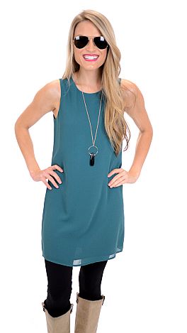 Fully Lined Frock, Teal