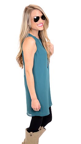 Fully Lined Frock, Teal