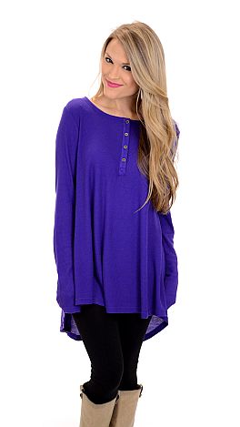 Thermal Swing Top, Eggplant