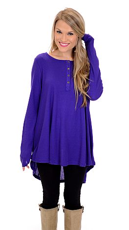 Thermal Swing Top, Eggplant