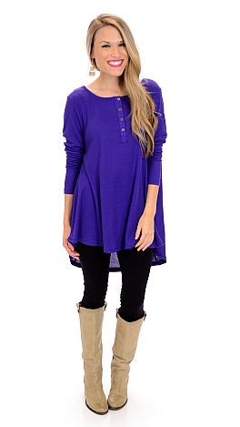 Thermal Swing Top, Eggplant