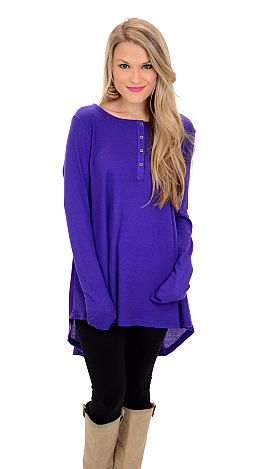 Thermal Swing Top, Eggplant