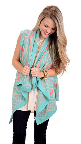 Neon Aztec Vest