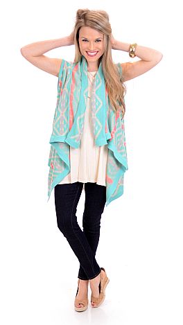 Neon Aztec Vest