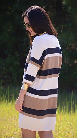 Live in Stripes Sweater Dress
