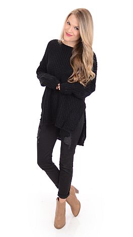 Chunky Sweater, Black