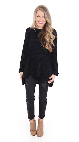 Chunky Sweater, Black