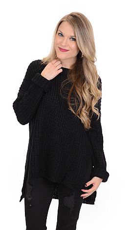 Chunky Sweater, Black