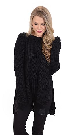 Chunky Sweater, Black