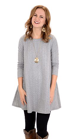 Cable Cars Dress, H Grey