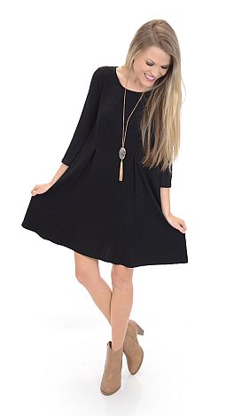 The Simple Way Dress, Black