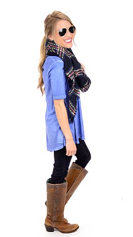 Washed Out Tee, Blue