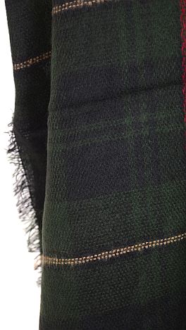 Hunter Green Plaid Scarf