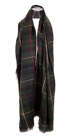 Hunter Green Plaid Scarf