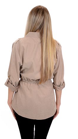 Precious Cargo Jacket, Tan