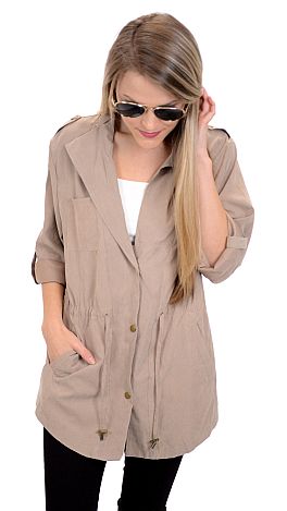 Precious Cargo Jacket, Tan