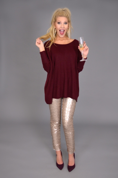 Pull on Sequin Pants