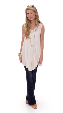 Super Silky Tank, Ivory