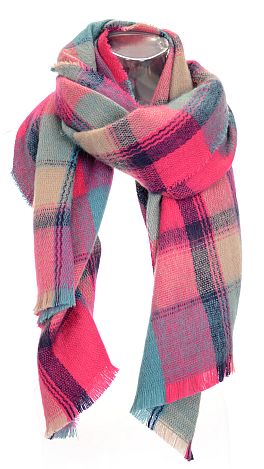 Plaid of Pink Scarf