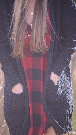 Gingham Swing Tank, Red