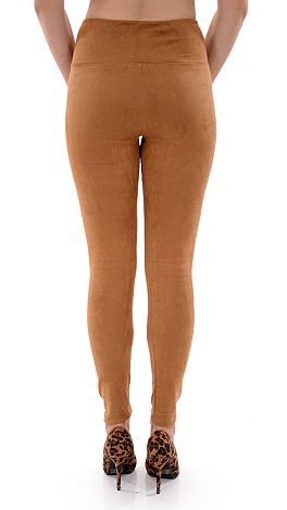 Suede Leggings, Camel