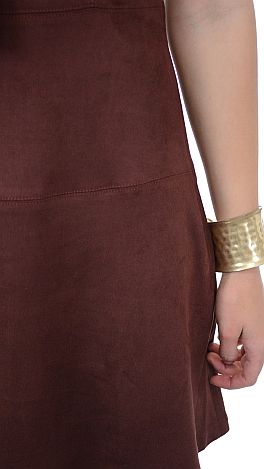 Faux Suede Dress