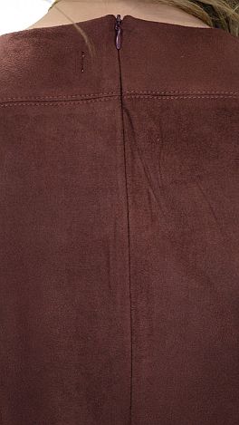 Faux Suede Dress