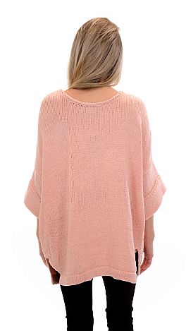 Kangaroo Pouch Sweater, Blush