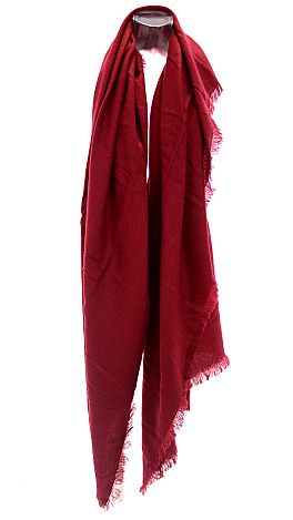 Solid Blanket Scarf, Burgundy