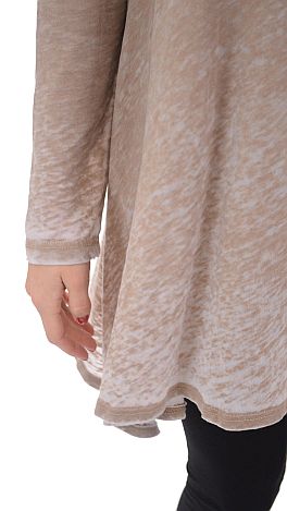 Burnout Sharkbite Tunic, Tan