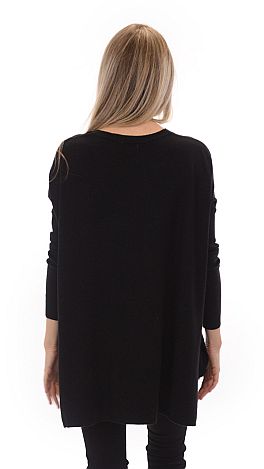 Luxury Knit Top, Black