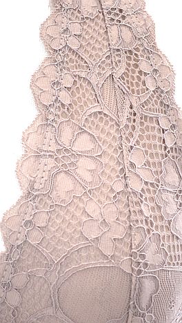 Halter Lace Bralette, Taupe