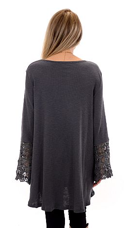 Thermal and Lace Top