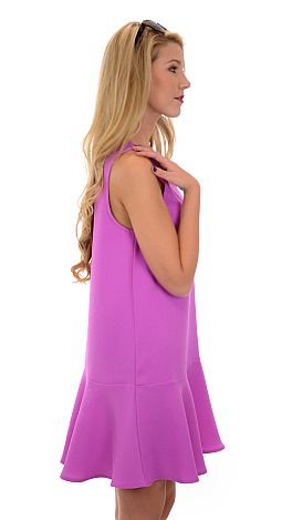 Flirty Flared Dress, Purple