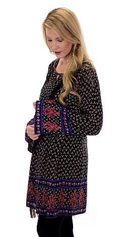 Pretty Peasant Dress, Black